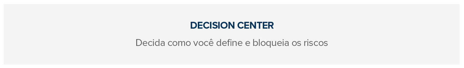 decision center