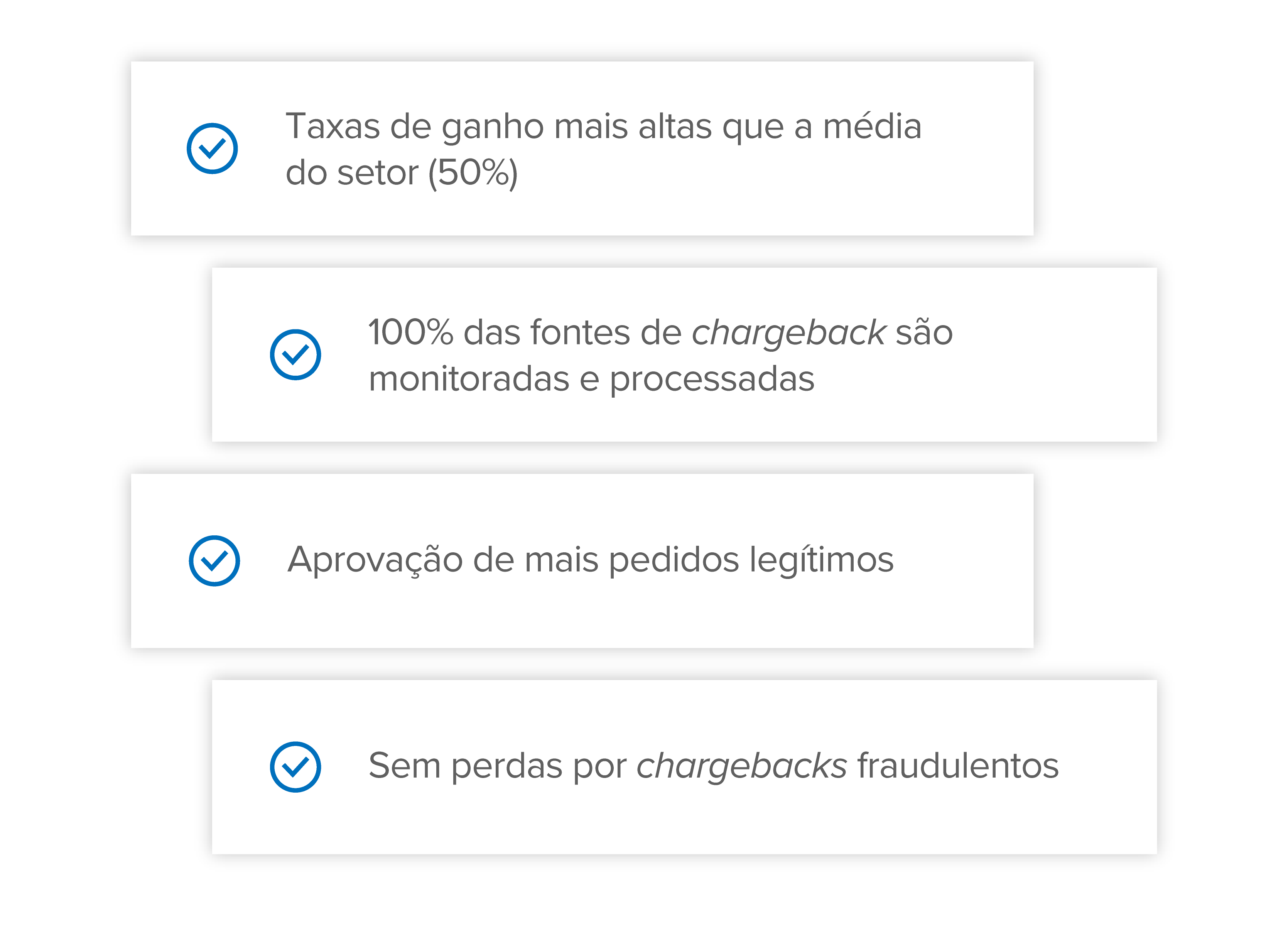 Benefícios de contar com a Signifyd