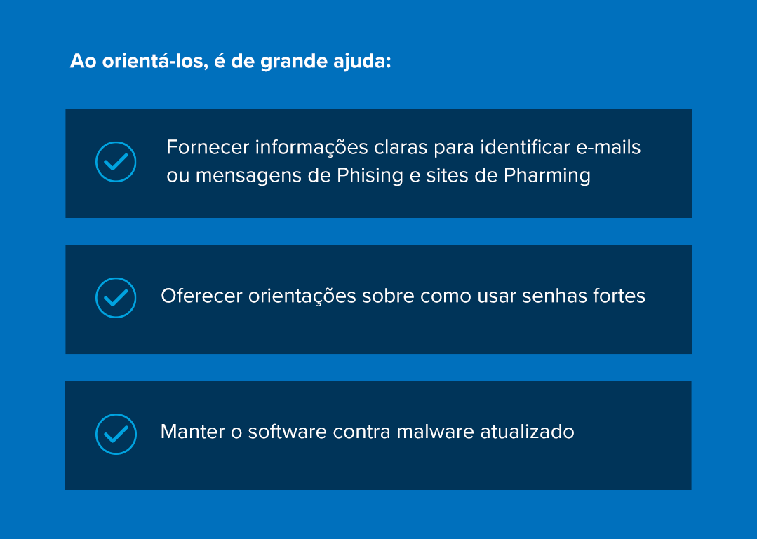 práticas seguras para phishing e pharming