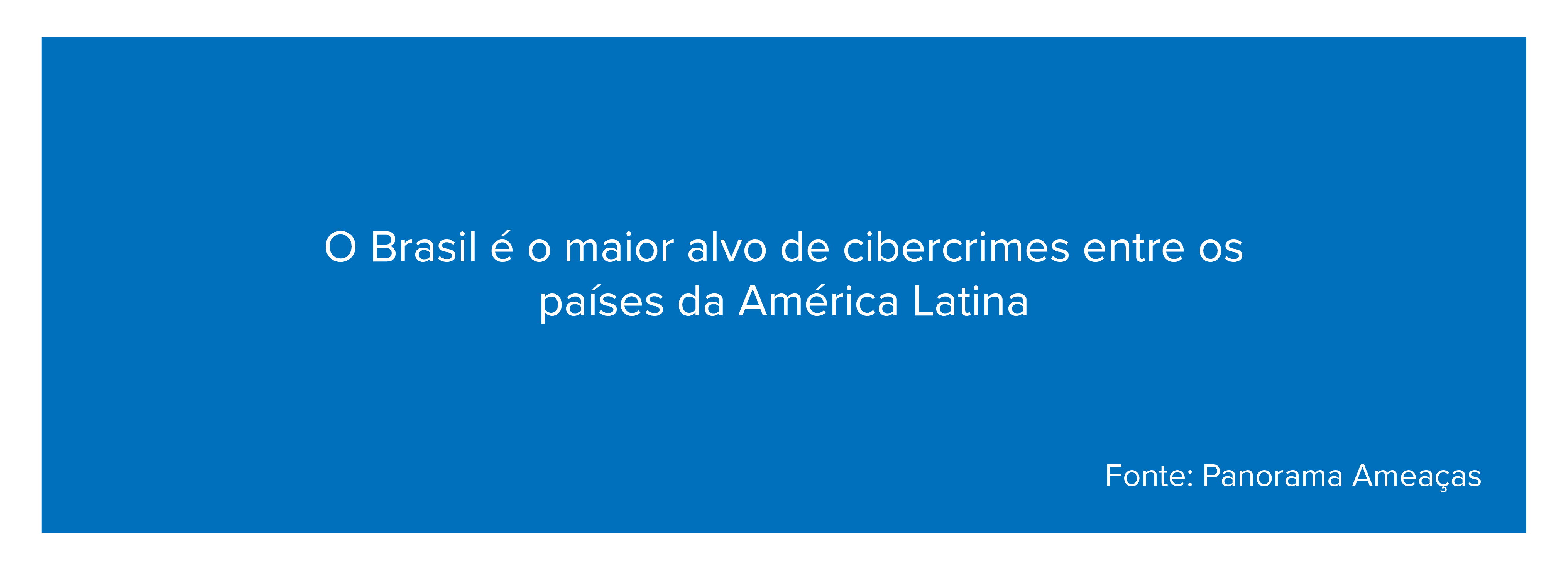 O Brasil é o maior alvo de cibercrimes entre os países da América Latina