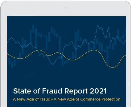 A capa do relatório do estado de fraude 2021
